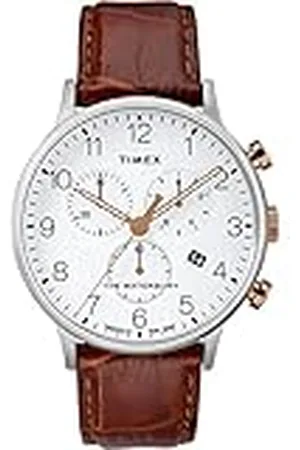 Timex Reloj Analógico para Hombre de Cuarzo con Correa en Cuero TW2R72100