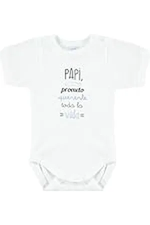 BABIDU Body Bebé Personalizado Frases Divertidas - Para Papá, Mamá, Tía, Padrinos y Abuelos - Body Bebé Manga Corta 100% Algodón Apertura Hombro - Regalo Recién Nacido - Ropa Bebé Niño y Niña Unisex