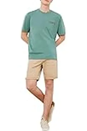 Springfield Camiseta, Verde, S para Hombre