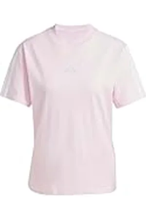 adidas Mujer Essentials 3-Stripes Sleeve Cotton T-Shirt, , L