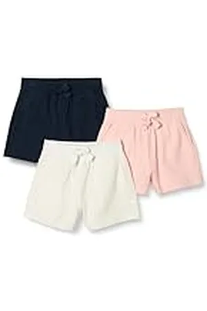 Amazon Pantalón Corto sin Cierre Niña, Pack de 3, , 5 años
