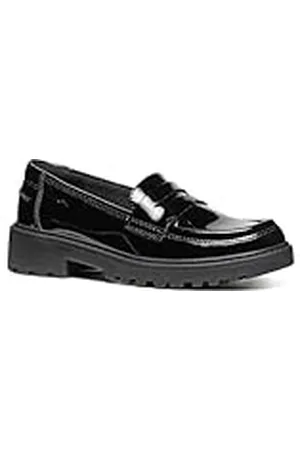 Geox J Casey Girl C, Mocasín, Black, 32 EU