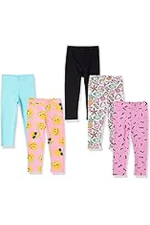 Amazon Leggings Niña, Pack de 5, , 5 años