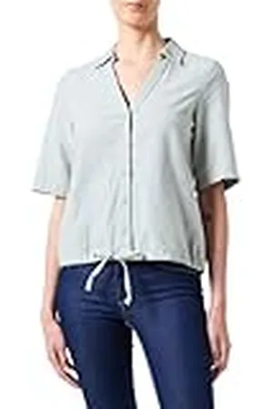 VERO MODA Vmluna Wvn-Camiseta 2/4 Blusas, Color Verde, XS para Mujer