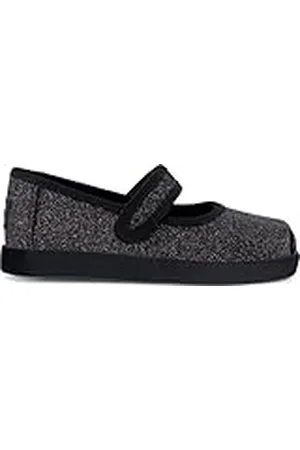 TOMS Nora Mary Jane - Vestido Casual para niñas jóvenes, Color Negro Iridiscente Brillante, Talla 12.5, , 31.5 EU