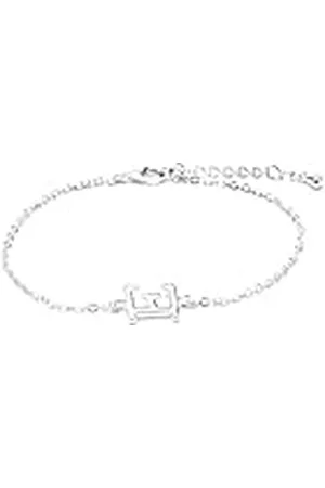 Luxenter Pulsera Alphabet acabado plata - Letra E