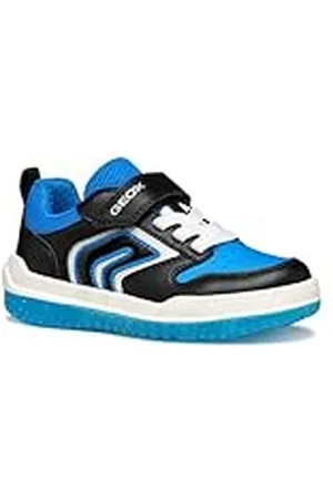 Geox J BUZZERLIGHT Boy B, Zapatillas, Black/Lt Blue, 28 EU