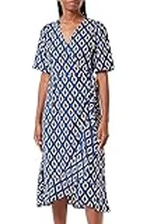ONLY ONLLEAH S/S Wrap Midi Dress EX PTM Vestido, Navegar por la Web/AOP:Graphic Glam, L para Mujer