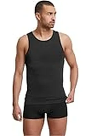 Urban classics Tb7685b-bamboo Basic Tank Top 2-Pack Camiseta, Negro y Negro, M Hombres