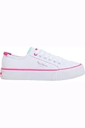 Pepe Jeans Ottis Basic G, Zapatillas para Niñas, (White), 4.5