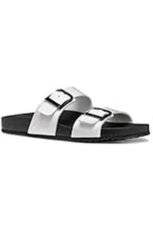 Geox D BRIONIA R M, Sandalia Plana Mujer, White, 41 EU