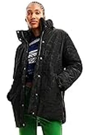 Desigual Padded_Tulip Abrigo Largo para Mujer de Lana Acolchada, , XL