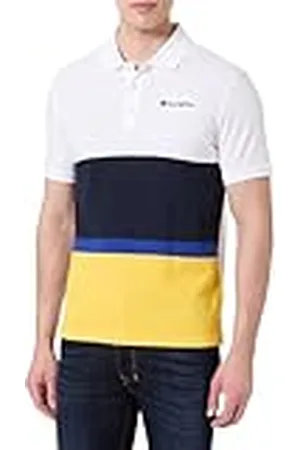 Champion Legacy Retro Sport Polo-Color Block S/S Camisa, , M Hombres