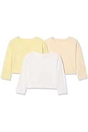 Amazon Camisetas de Manga Larga Niña, Pack de 3, , 10 años