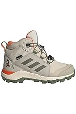 adidas Terrex Disney Mid Gore-Tex Hiking Shoes, Zapatos de Senderismo, Wonder Beige/Olive strata/Impact Orange, 34 EU
