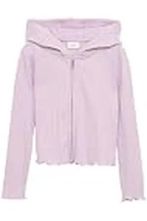 QS by s.Oliver 2163379 Sudadera Chaqueta, Color Lila, 104-110 para Niñas