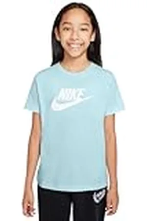 Nike Sportswear Camiseta para Niños Mayores, Azul Glacier, FZ5178-474, L