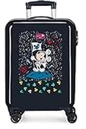 Disney Mickey Mickey on the Moon Maleta de cabina Azul 38x55x20 cms Rígida ABS Cierre de combinación lateral 34 2 kgs 4 Ruedas dobles Equipaje de Mano