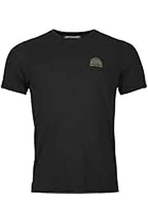 ORTOVOX 120 Cool Tec MTN Stripe - Camisa para hombre, Cuervo negro, X-Large