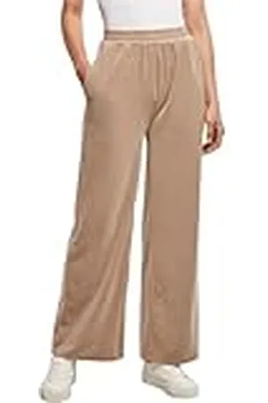 Urban classics Tb4530-ladies High Waist Straight Velvet Sweatpants Pantalón Deportivo, , XL Mujeres