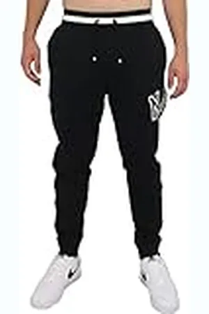 Nike M NSW Air FLC Pantalones, Hombre, Black/Black, S