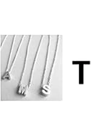 Luxenter Collar Alphabet acabado plata - Letra T