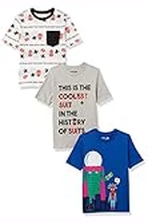 Amazon Disney | Marvel | Star Wars Camisetas de Manga Corta (Anteriormente Spotted Zebra) Niño, Pack de 3, , 3 años