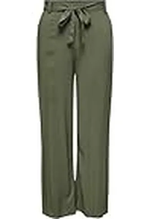 ONLY Onlnova Life Palazzo Pant Solid Ptm Pantalones de Tela, Calamata, 36 para Mujer