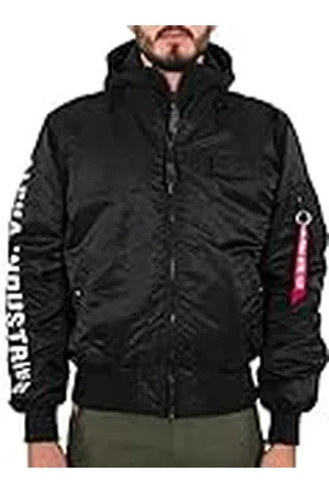 Alpha Industries MA-1 D-Tec SE Chaqueta, Negro (Black/Reflective-258), Small para Hombre
