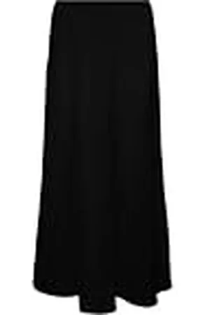 VERO MODA Falda Larga de Mujer con Cintura elástica y Corte en A, Color: , Talla:XL