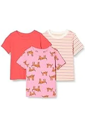 Amazon Camisetas de Manga Corta Unisex Niño, Pack de 3, , 4 años