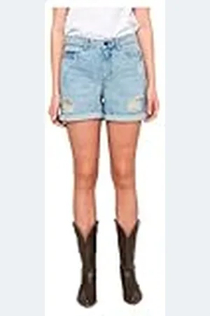 Noisy May Mujer Shorts Vaqueros con Roturas y Dobladillo Vuelto., Color: , Talla:XS