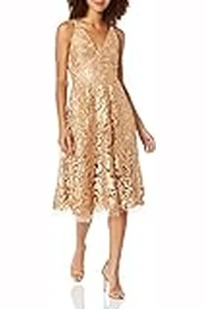 Dress The Population Blair - Vestido Midi Acampanado para Mujer, , M