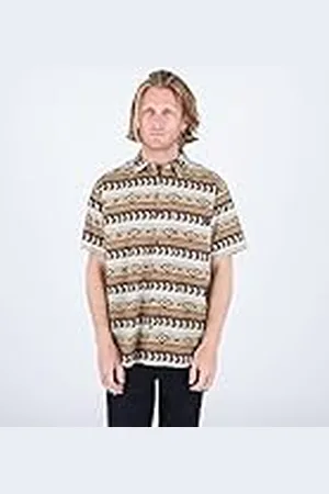 Hurley Una y única Lido Stretch SS Camisa, , M para Hombre