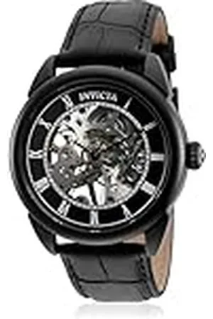 Invicta Reloj analógico para Hombres de Mecánico de Cuerda Manual con Correa en Cuero 32632