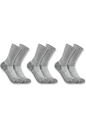 Carhartt Force - 3 pares de calcetines de caña media, tejido de grosor medio Para Hombre, , L