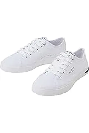 Pepe Jeans Kenton Road W, Zapatilla Sostenible Mujer, White, 39 EU