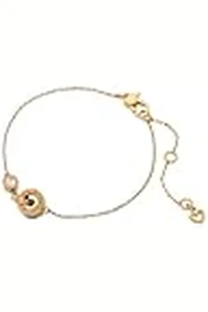 Kate Spade Pulsera entrelazada de piedra engarzada, talla única, Metal, No es una piedra preciosa