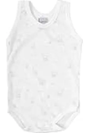BABIDU Body Bebé Tirantes Algodón 100%, Estampado Ositos y Lunas, Tejido Suave Hipoalergénico y Transpirable, Cierre con Broches en Entrepierna, Ropa Bebé Recién Nacido Unisex