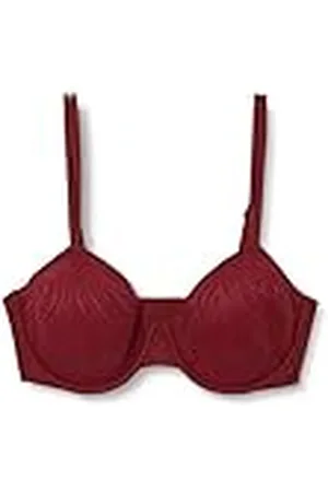 Calvin Klein Mujeres Lightly Lined Demi 000QF6875E, Red (Syrah), 0D34
