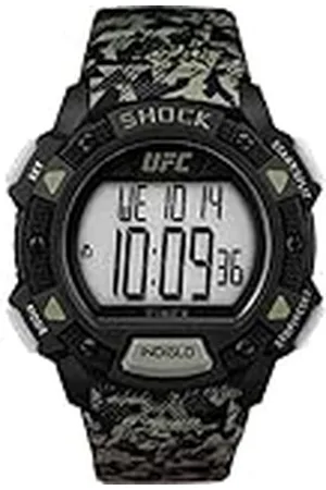 Timex X Reloj Digital UFC Core Shock con Correa de Goma Camo TW4B27500, Camo