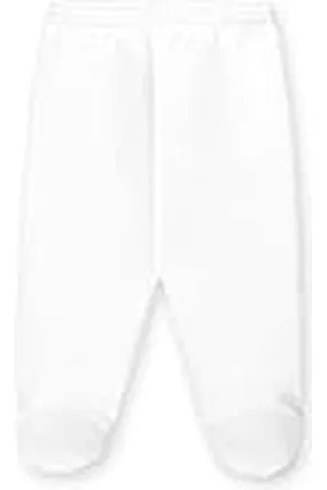 BABIDU Polaina Bebé 100% Algodón Perchado, Ropa de Invierno para Nino y Niña Unisex, Polaina Recién Nacido de 0 a 6 Meses, Pijama Suave y Cómodo, Pantalón con Pies Bebé