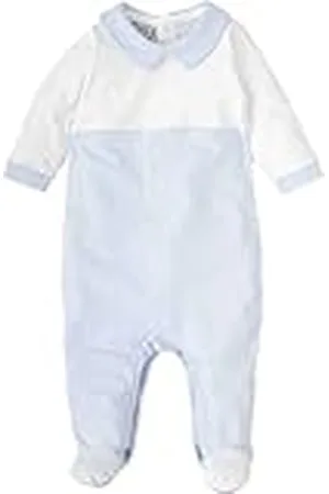 BABIDU Pelele Enterizo para Bebé con Canesú Bicolor y Cuello Bebé, Ropa Infantil de Algodón Suave, Pelele con Puños a Contraste y Cierre Trasero con Corchetes