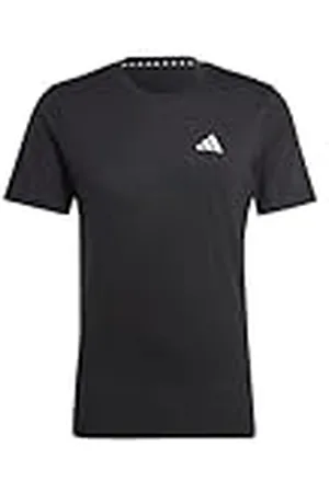 adidas Hombre Train Essentials Feelready Training Tee, Black/White, M