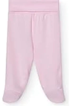 BABIDU Polaina Bebé 100% Algodón Elástico, Ropa de Invierno para Nino y Niña Unisex, Polaina Recién Nacido de 0 a 6 Meses, Pijama Suave y Cómodo, Pantalón con Pies Bebé