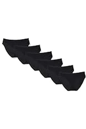 Amazon Braguita de bikini de algodón (disponible en tallas grandes) Mujer, Pack de 6, , 5XL Grande