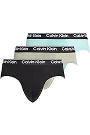 Calvin Klein Calzoncillos hip briefs Hombre Pack de 3 Ropa interior, Multicolor (Blk, Palm Leaf Str_Beau Bl, F Mauve), XL
