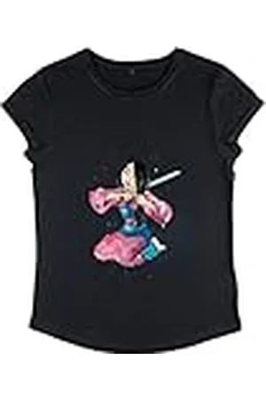 Disney Mulan Simple Chop-Camiseta de Manga Larga para Mujer, , M