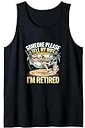 fabrinity Hombre Alguien por favor dile a mi esposa que estoy jubil Camiseta sin Mangas