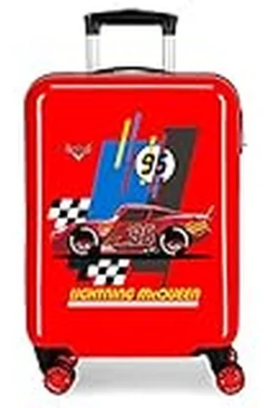 Disney Cars Lightning Mcqueen Maleta de cabina Rojo 37x55x20 cms Rígida ABS Cierre combinación 34L 2,6Kgs 4 Ruedas Dobles Equipaje de Mano